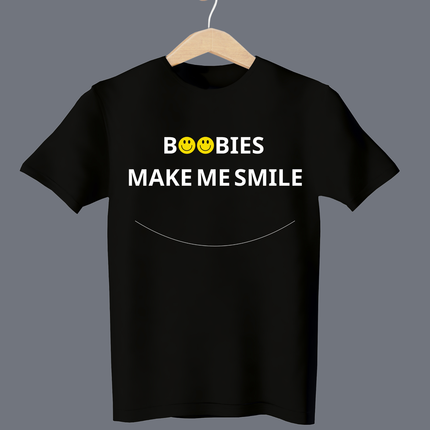 Boobies make me smile - T Shirt