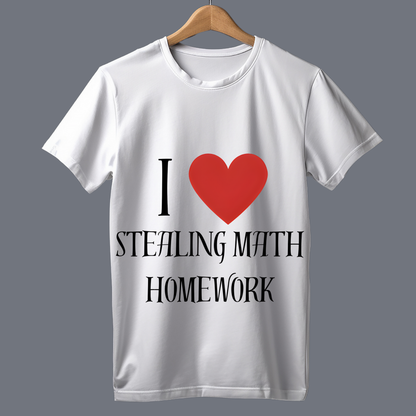 I love stealing math homework - T Shirt